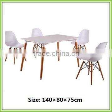 Hot Sale White Garden Outdoor Plastic Dining Room Table Set