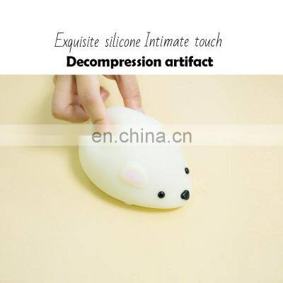 Mouse Silicone Night Light USB Charging Stepless Dimming Sleeping Light Kids Baby Led Night Light photo-5