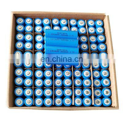 Wholesale High Capacity 2600mAh 5C 3.7V li ion diy 18650 batteries for Fans