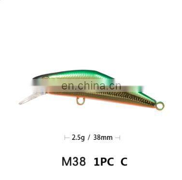 Fishing Artificial Lure 2g 3.8cm Mini Sinking Minnow Hard Plastic Bait Lure Pesca Bait photo-3