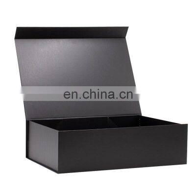 Luxury Custom Black Extra Large Duvet Cover Product Packaging Rigid Cardboard Packing Boxes With Ribbon photo-4