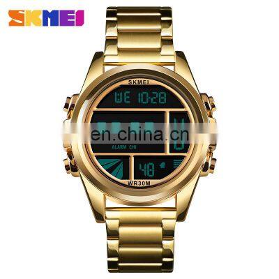 SKMEI 1448 luxury japan movt watches quartz stainless steel back watch custom watch logo