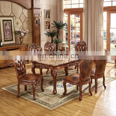 antique design marble dining table sets dining room furniture table and chairs for dining room