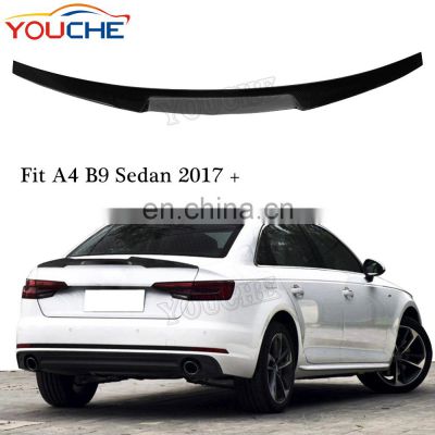 For Audi A4 B9 2017+ carbon fiber rear trunk wing spoiler  M4 style spoiler