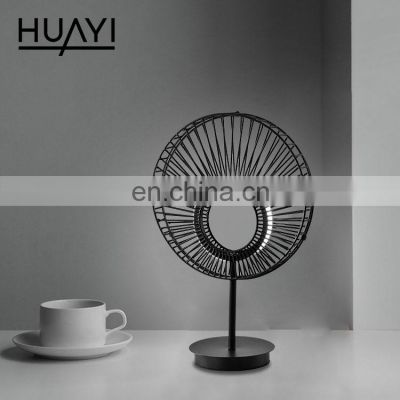 HUAYI Round shape Simple Style Vintage Desk Lamp Industrial Furniture Table Lamp