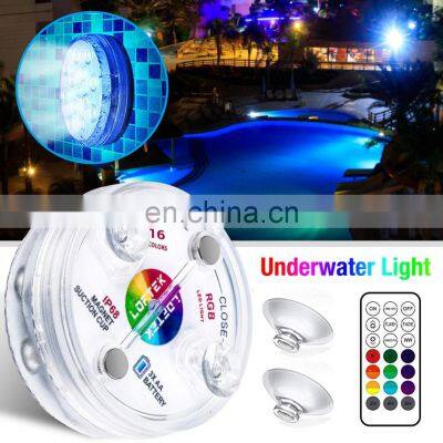 Ip68 Waterproof Submersible Lamp Remote Control 13 Led Swimming Pool Light