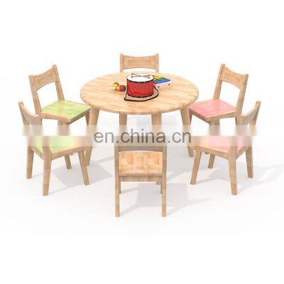 Kids Study Table and Chairs Kindergarten Classroom Furniture Nursery Wooden Furniture Sets photo-2