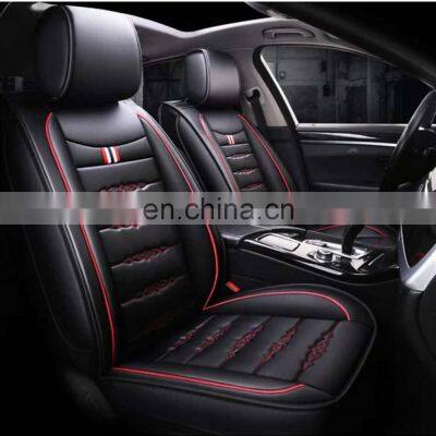 Wholesale smooth universal newset seat cover black PU leather for racing car use