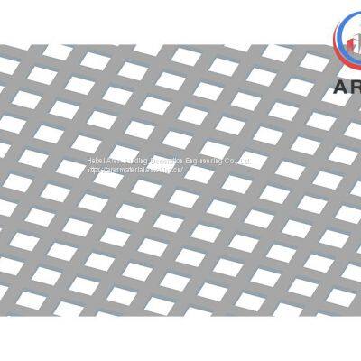 Square Holes Aluminum Perforated Sheet Metal HJP-1015S   Square Perforated Sheet Metal