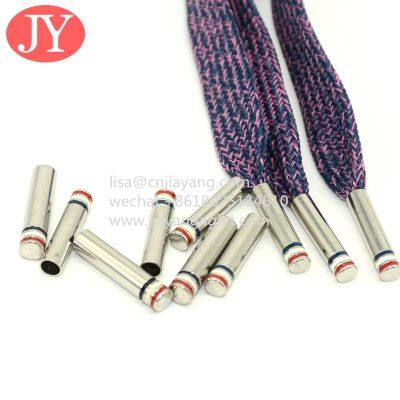 Rubber Coating Metal Drawstring Cord Ends Waist Rope Drawstring Rope Aglet Tips Custom Polyester Metal Aglets photo-2