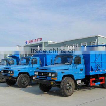 Dongfeng 4x2 swing arm garbage truck