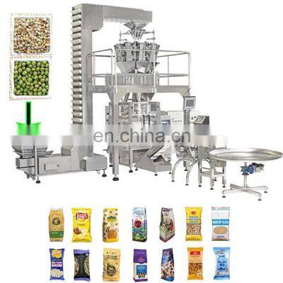 50-1000ml Automatic Electronic Scale 50g-3000g Weigher Vertical Peanut Nuts Snacks Chips Bag Food Packing Packaging Machine