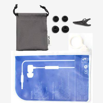 3.5mm Connector for Mobile Phone In-ear Wired Plastic Earphone Stereo Sound Headphone With Mic and Volume Control photo-3