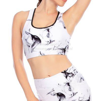 Sublimation Fitness Work Out Women Sportswear Purple Tank Top Girl's Training Yoga Bra photo-4