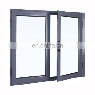 Australia Cheap Black Aluminum Glass Frame Window French Round Casement Frame Aluminum Profiles Casement Windows