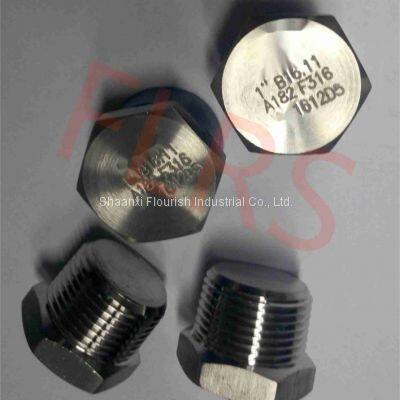 Threaded Hexagon Head Plug Stainless Steel Pipe Fitting A182 F316 ASME B16.11