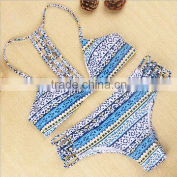 Hot Sell Women Bathing Suits Vintage Openwork Bikini photo-5