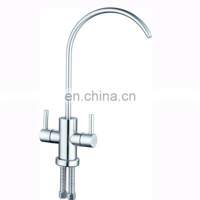 Food Grade SUS304 Double Ways Water Filter Faucet 3054 for Water Filtration System Kitchen Faucets