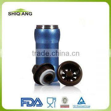 High grade dumbbell shape vacuum thermos with carabiner lid BL-8037-A