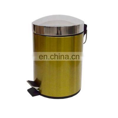 Metal Trash Can With Inner Bucket Stainless Steel Pedal Trash Bin for Kitchen photo-4