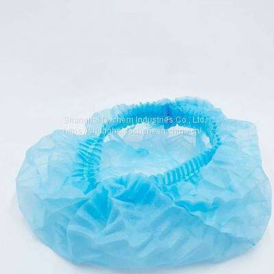 Single Double Elastic Nurse Cap Disposable Non Woven Strip Clip Cap Bouffant Surgical Mob Cap