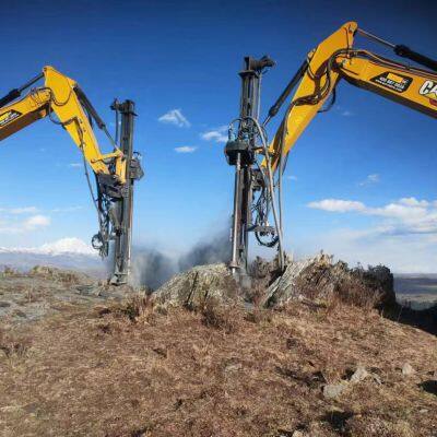 Excavator Modified Drills Excavator Mounted Rock Drill Rig for Sale photo-6
