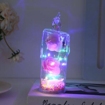 LED Electronic Candle Light Valentine's Day Creative Atmosphere Candle Light Night Light photo-5