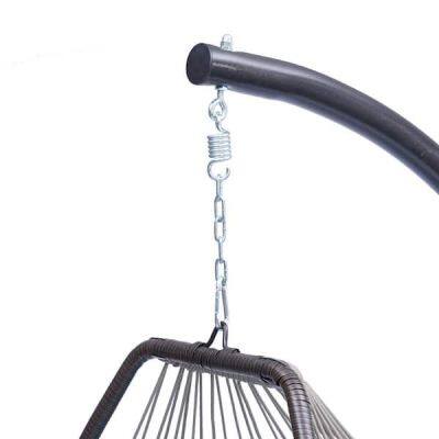 Outdoor Durable Rattan Foldable Hanging Egg Chair With Cushion photo-2