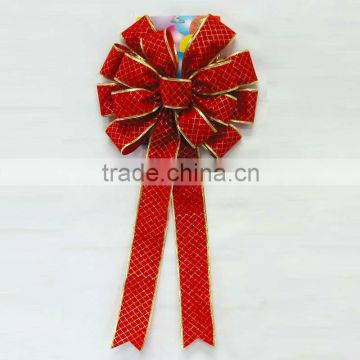 Red Velvet With Gold Edges Ornament Butterfly Bow/Butterfly Tie