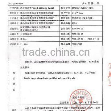 fire-rated test report