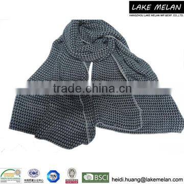 Hot Selling100% Acrylic(Piece Dyeing) Knitted Scarf In Two Color For Men