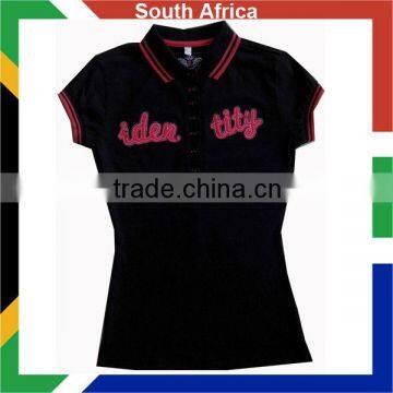 South Africa brand ladies polo shirt/high quality/slim fit