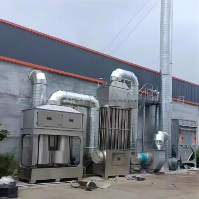 Wet Treatment Tower for Electrostatic Dust and Waste Gas, High - Efficiency Cyclone Dust and Smoke Removal Purifier With Water Washing and Spraying for Dust and Flue Gas photo-3
