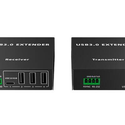 LKV300USB-RS 100M 4-ports USB3.0 Extender With RS-232 PoC USB3.2 5Gbps photo-4