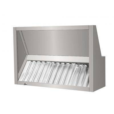 Punhos de latão feitos à mão, capuz de exaustão de cozinha de aço inoxidável para parede