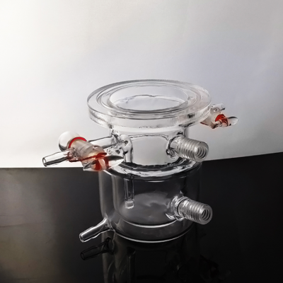 Quartz Glass Photocatalytic Reactor Transparent Polished Ozone Free Customizable Temperature Control H2/O2 CO2 Reduction photo-4
