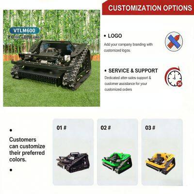 Vigorun VTLM600 Grass Cutter Robot Mower Remote Controlled Safety Industrial 4-Stroke Sekacka for Crop Areas photo-4