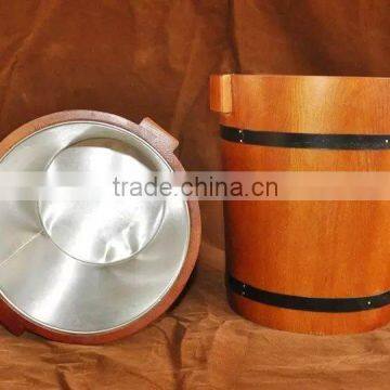 Stainless Steel Wooden Ice Buckets