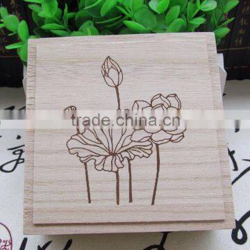 Stamping,Engraving,Varnishing,UV Coating Printing Handling and Wood Material Small Christmas Gift Box