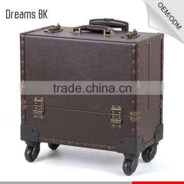 Professional High Quality train hair stylist Lovely Make Up Tool Beauty Trolley case