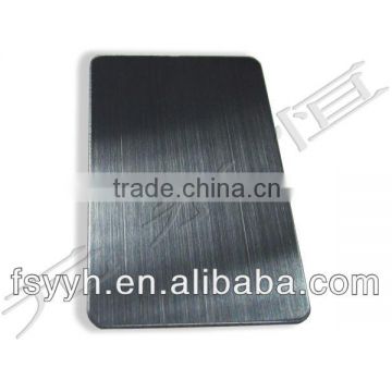 brushed flat metal sheets