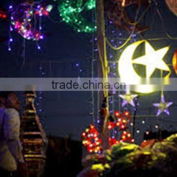 Ramadan Star and Moon with light for Ramadan decoration