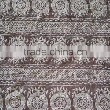 Wholesale Garment Accessory Glass Yarn Embroidery Cotton Lace Fabric photo-5