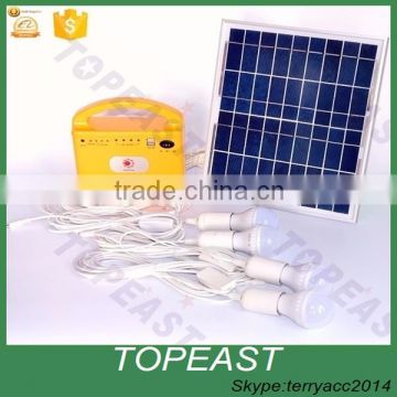 Solar Powered LED Bulb Lamp Solar Panel Charger Home Lighting System Kit