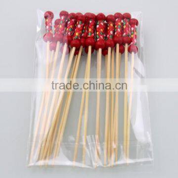 Natural Bamboo Cocktail Fruit Pick beautiful and safe hot sale