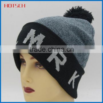 Colorful custom design pompom winter hat