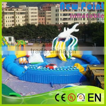 New Point 2015 new fashion commercial Inflatable Slide Swimming Pool