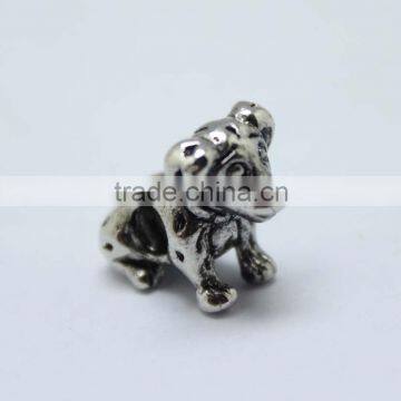 Wholesale Dog Shape Zinc Alloy Slider Beads with Round Hole for Bracelets