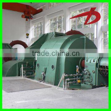 Water energy Turgo Turbine Head 40-300m Inclined Jet Turbine Renewable Energy