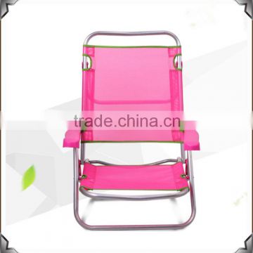 Cheap price OEM customized foldable beach chair with armrest